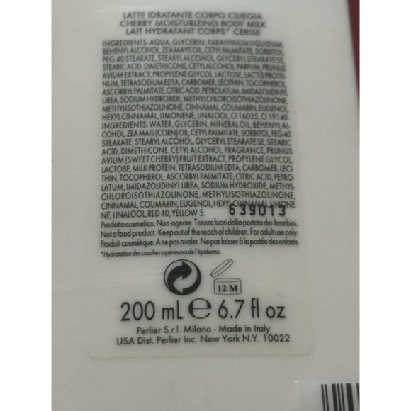 La Voglia Matta Cherry by Perlier 6.7 oz shower gel + 6.7 oz milk BRAND NEW - Picture 5 of 6